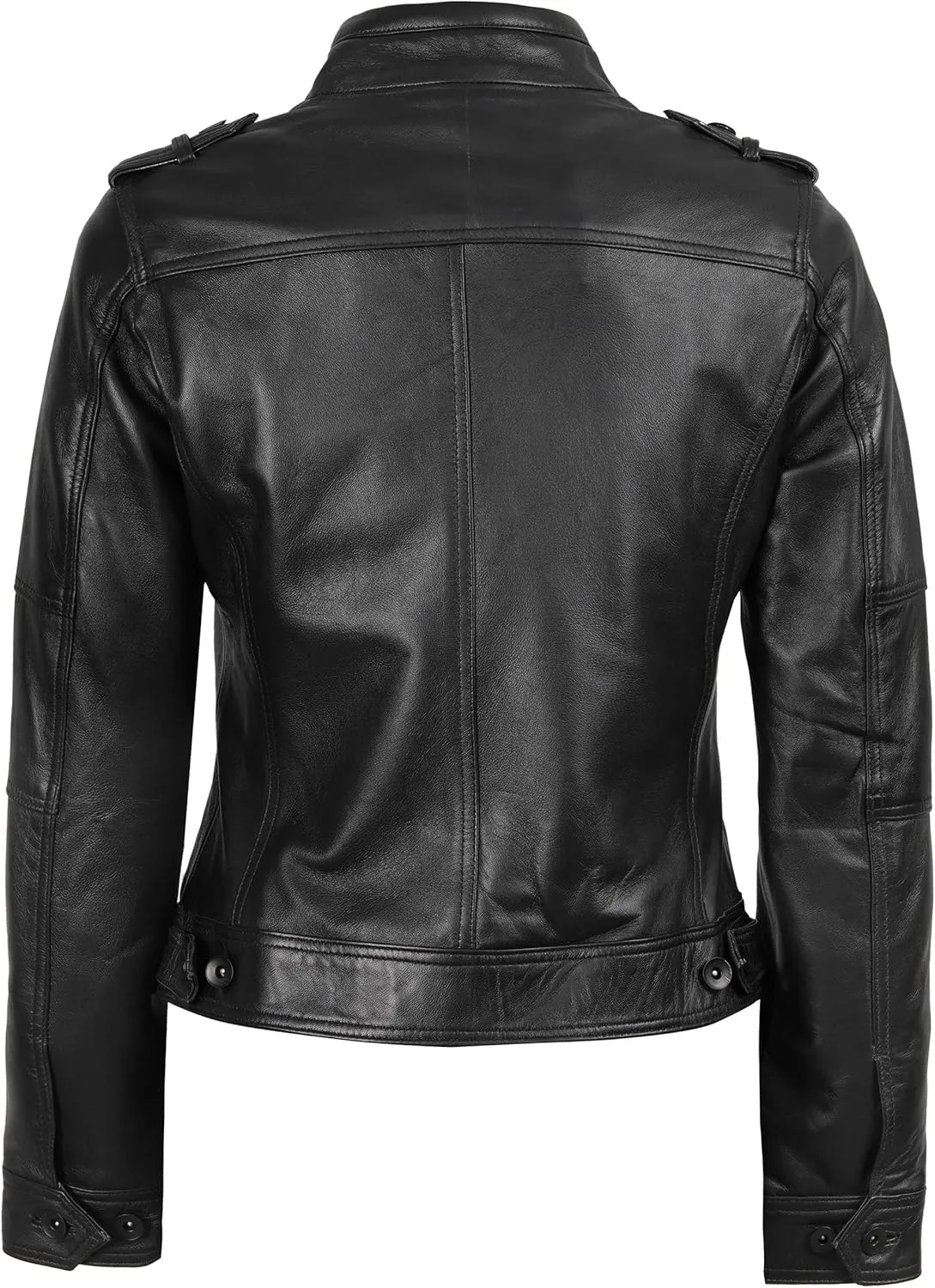 fjackets Leather Jacket Women - Real Lambskin Leather Stylish With Timeless Elegance And Comfort