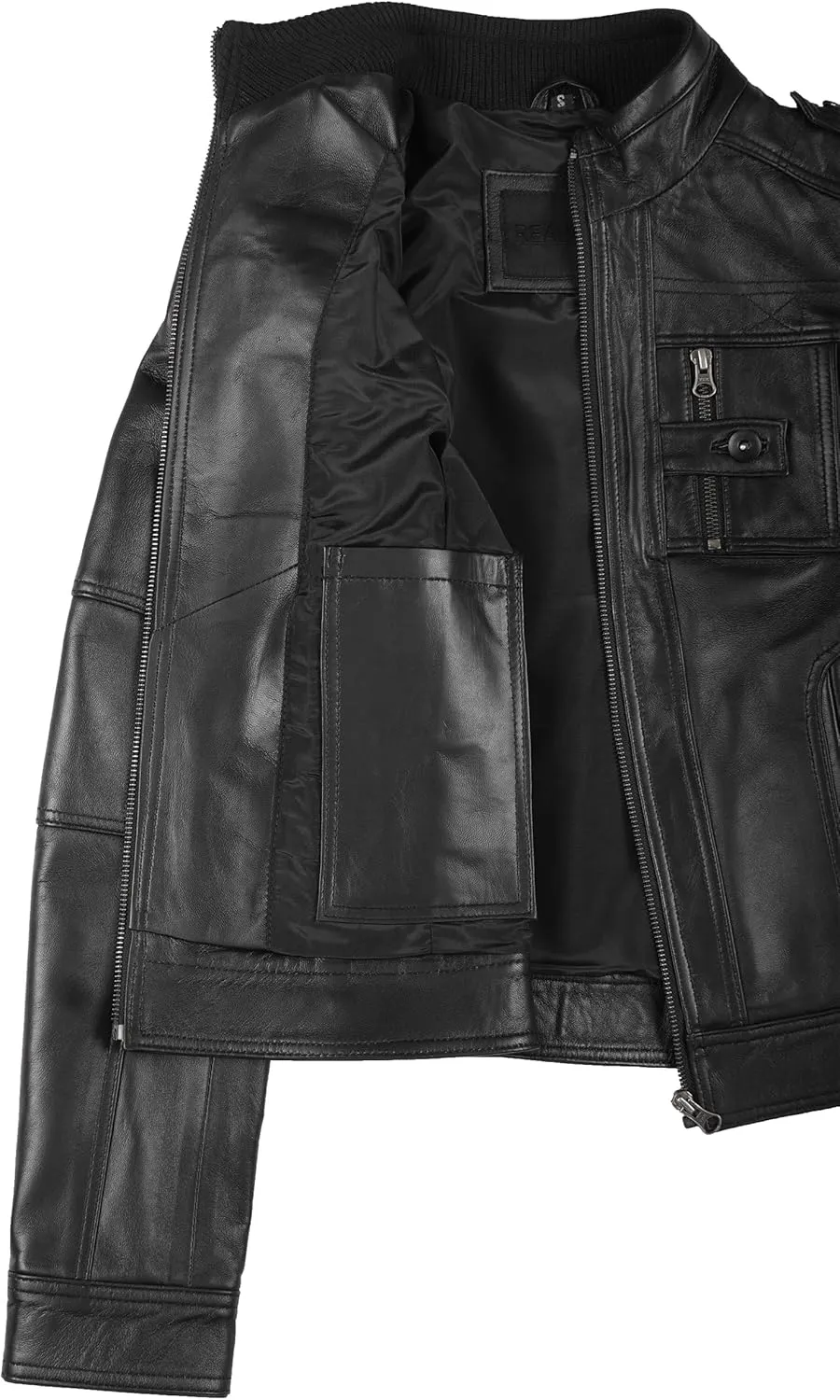 fjackets Leather Jacket Women - Real Lambskin Leather Stylish With Timeless Elegance And Comfort