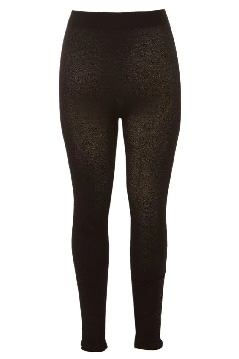 Floral Texture Leggings