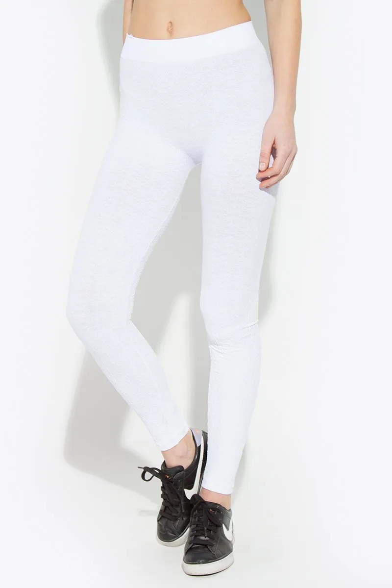 Floral Texture Leggings