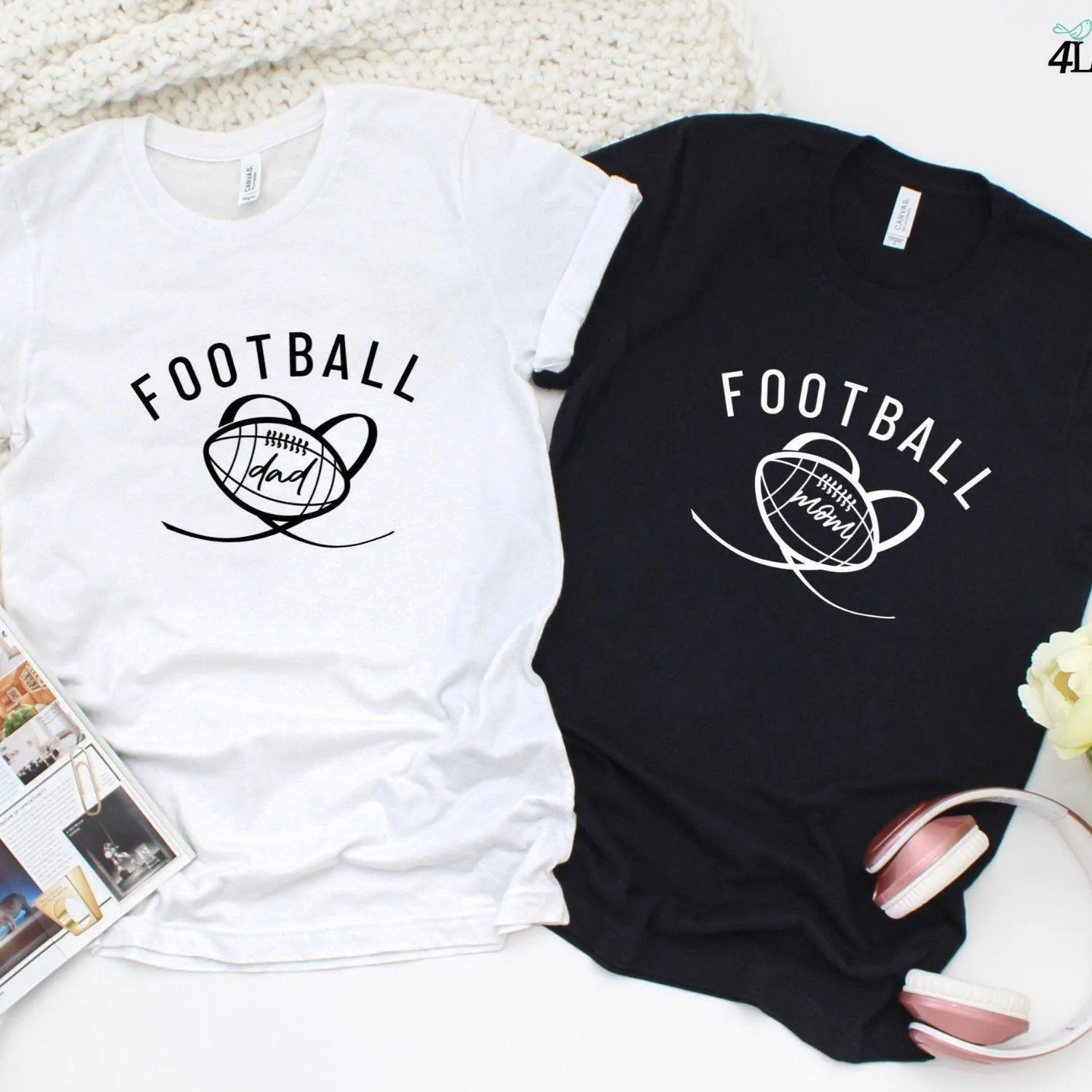 Football Game Day Outfits: Cozy Matching Set for Mom & Dad - Vibes Combo Edition