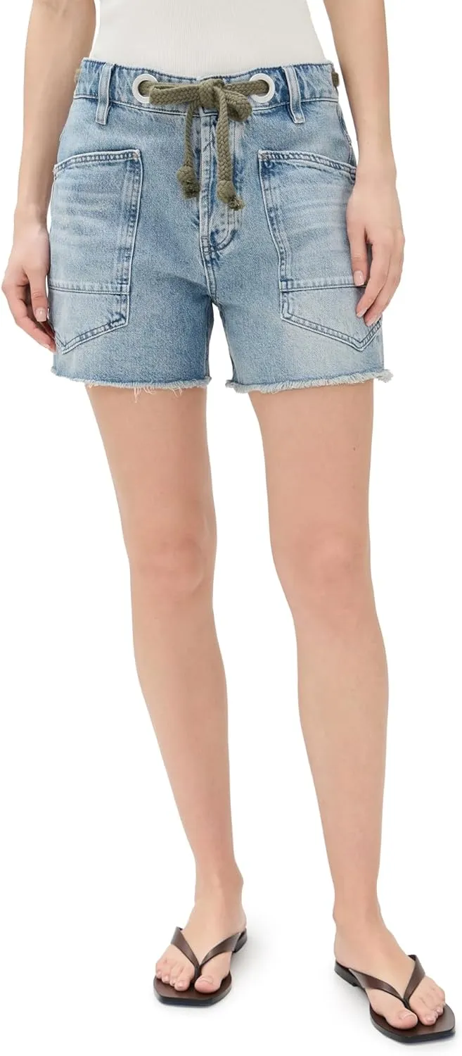 Free People Women's Moxie Shorts, Truest Blue