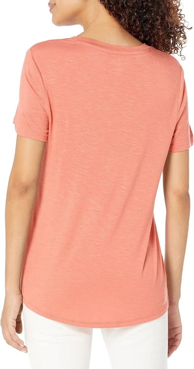 GAP Women's Luxe Short Sleeve V-Neck T-Shirt