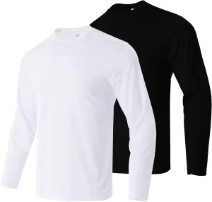 Gary Com Men Long Sleeve T-Shirts Pack Quick Dry Athletic Running Activewear Workout Tee UPF 50  Sun Protection Shirt for Men