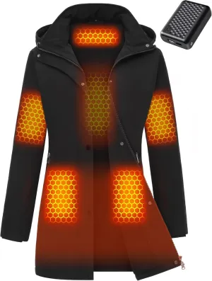 Graphene Women Heated Jacket 12V Fast Charge 18400mAh Large Capacity