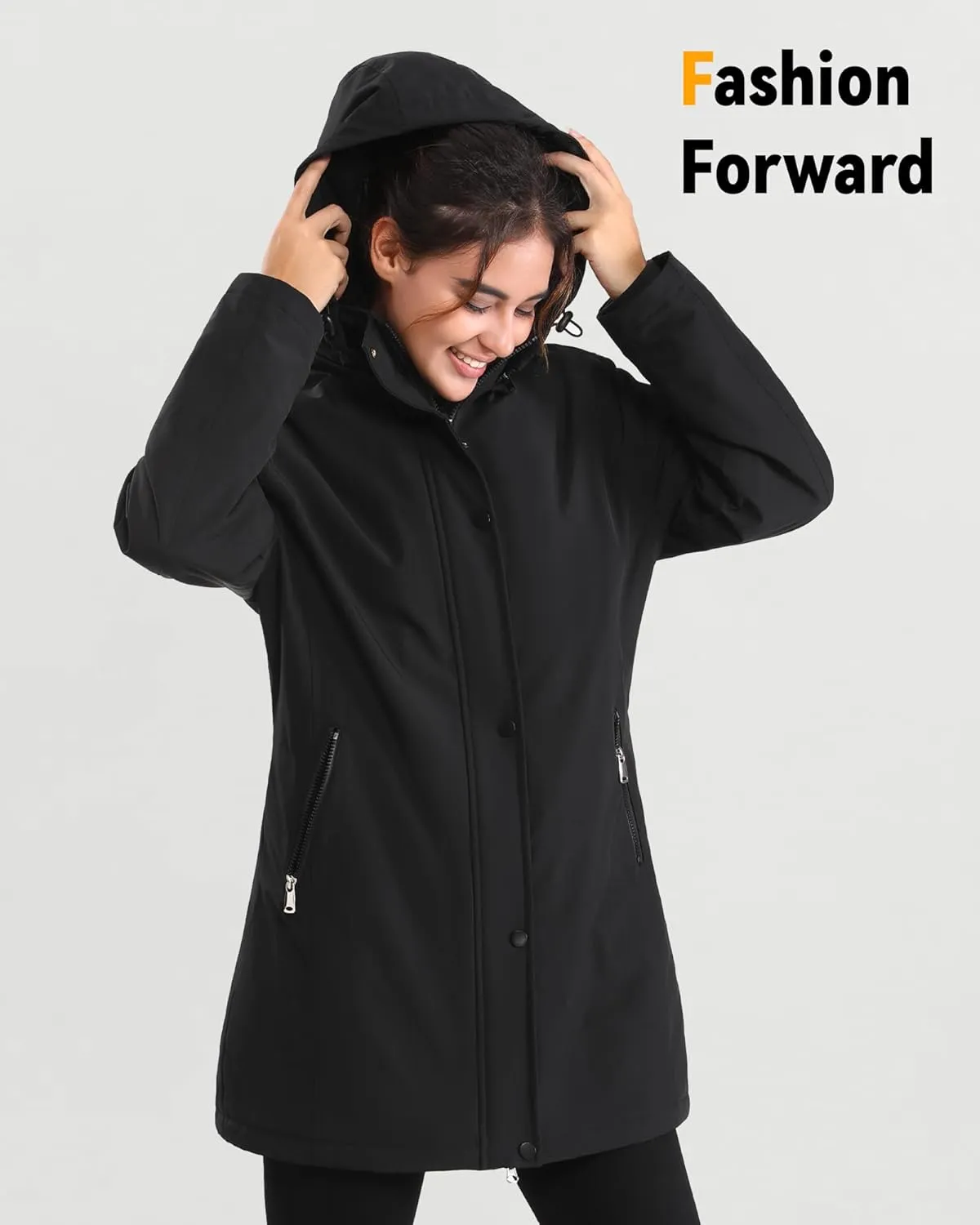 Graphene Women Heated Jacket 12V Fast Charge 18400mAh Large Capacity