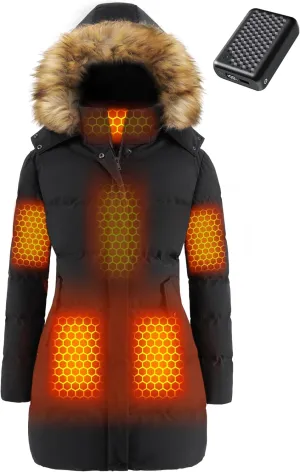 Graphene Women Heated Jacket 12V Fast Charge 18400mAh Large Capacity