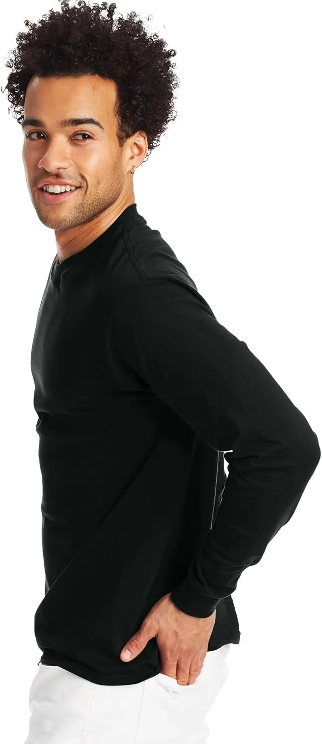 Hanes Men's Beefy Long Sleeve Shirt, 1 or 2 Pack