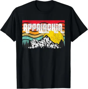 Hiking Appalachian Trail Mountains Appalachia Vintage Sunset T-Shirt