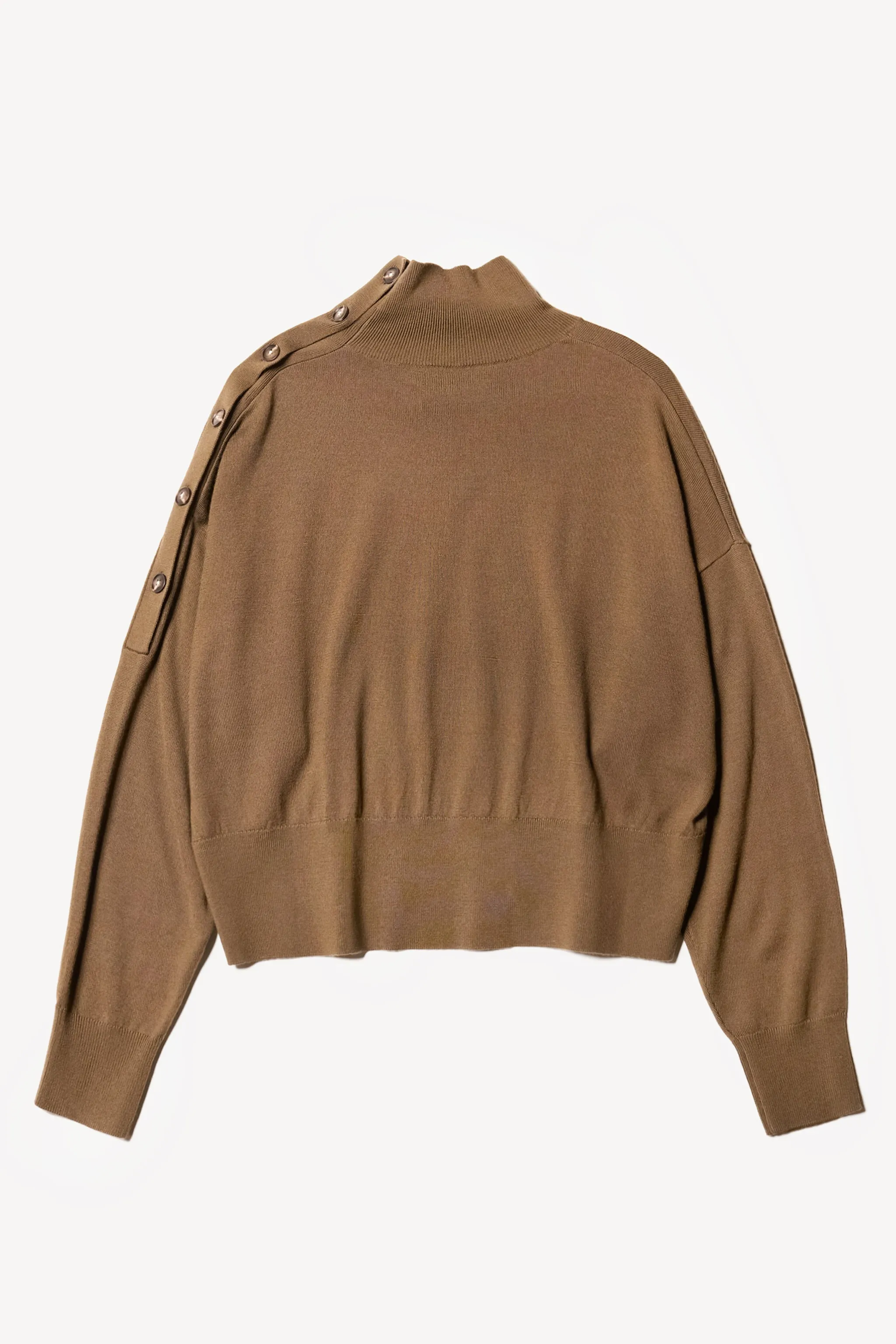 Impart Mock Neck Knit Brown