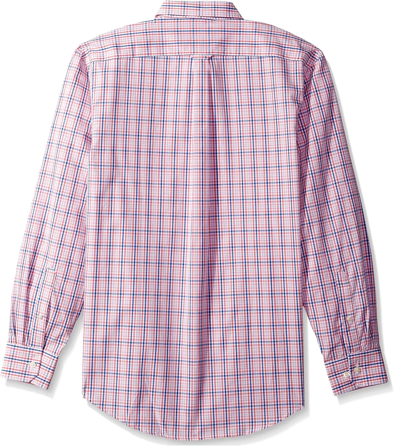 IZOD Men's Button Down Long Sleeve Stretch Performance Plaid Shirts