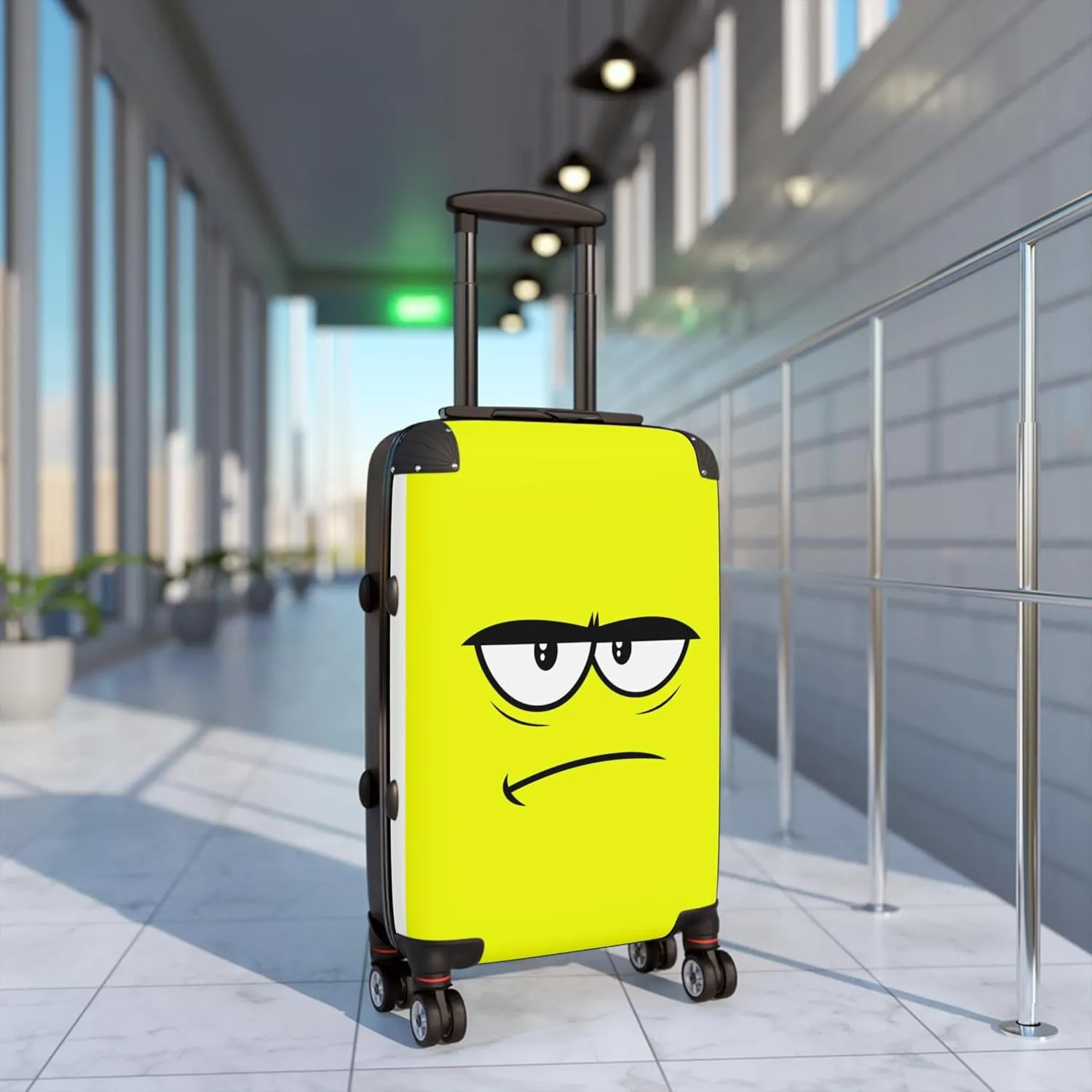 June in Color Nope.  Durable Hard-Shell Carry-On Travel Bag with 360 Spinner Wheels & Secure Lock for Stress-Free Travel