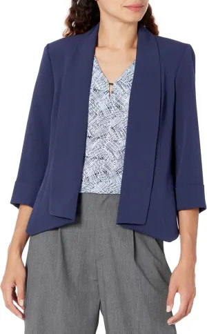 Kasper Women's Drape Neck Cardigan-Style Blazer