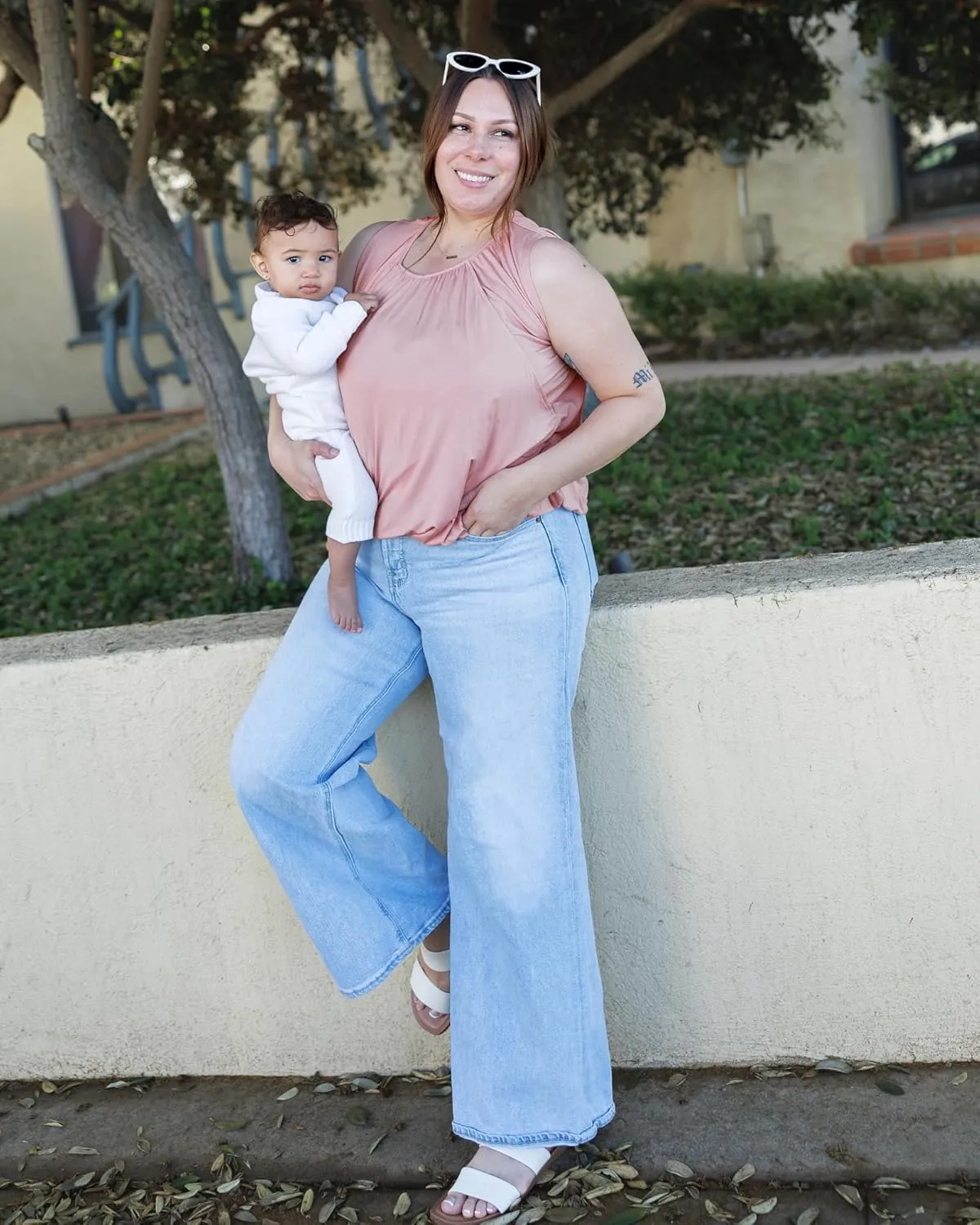 Kindred Bravely Piper Bubble Hem Nursing Tank | Breastfeeding & Pumping Shirt