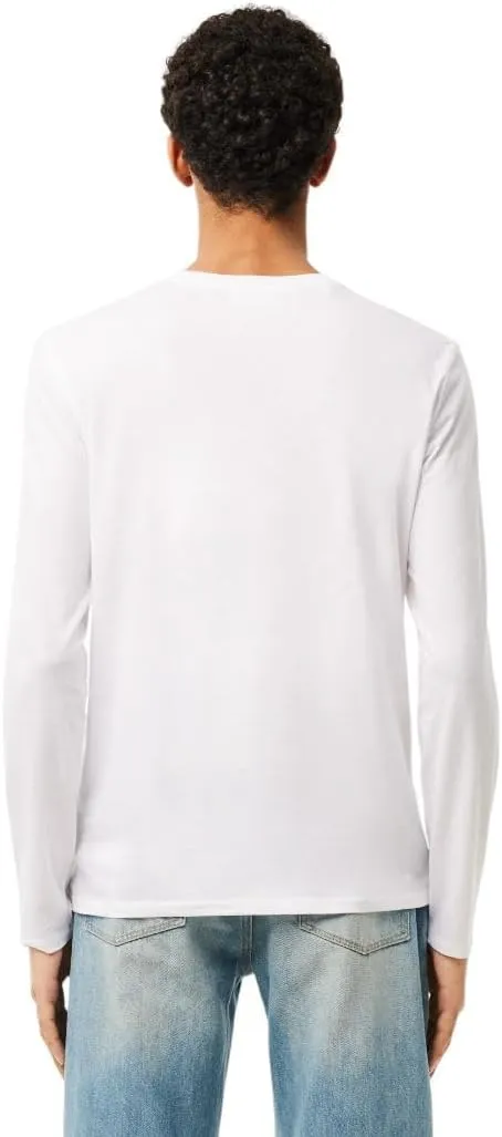 Lacoste Men's V Neck Lightweight Pima Cotton Jersey T-Shirt