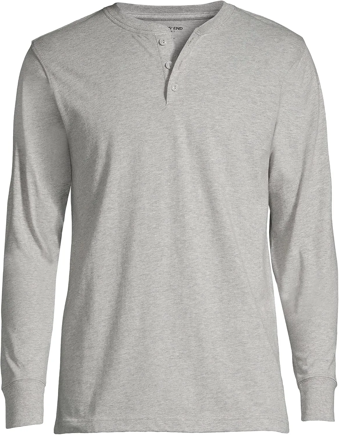 Lands' End Men's Super-T Long Sleeve Henley Shirt