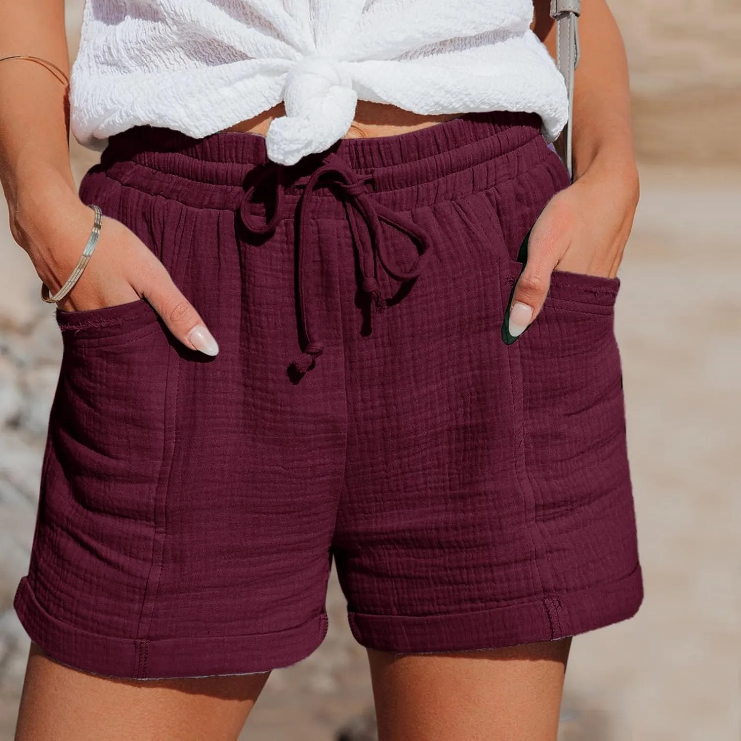 LCMTWX Womens Shorts Sports High-Waist Women's Casual Shorts Loose Pants Casual Fashion Pants Womens Shorts Denim Shorts
