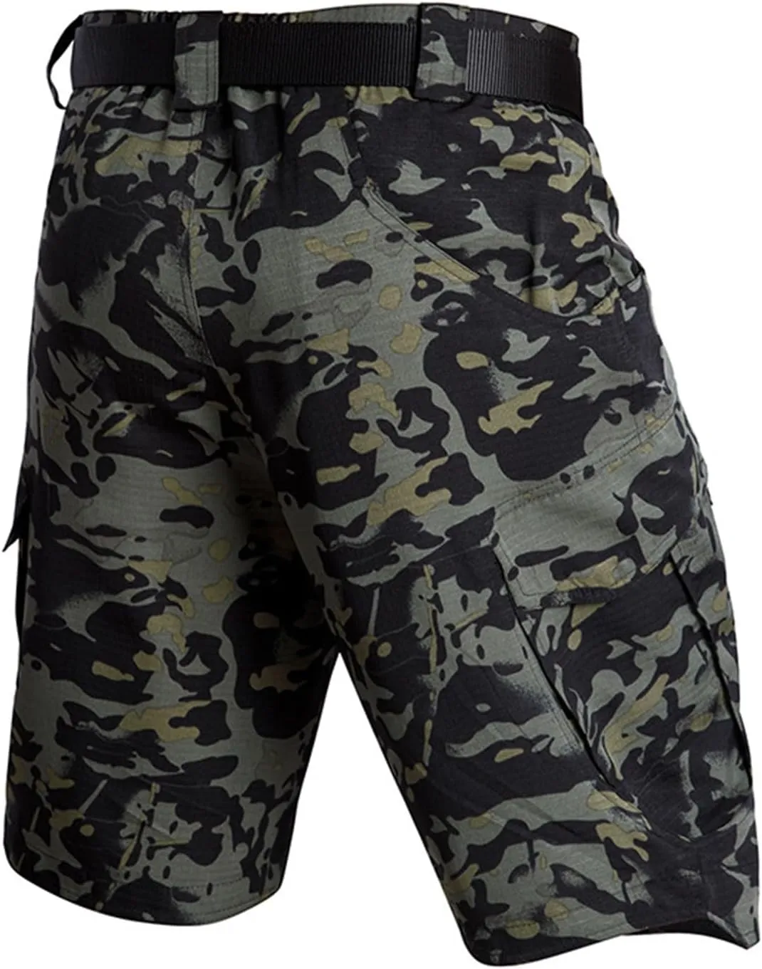 lcyhony Tactical Cargo Shorts for Men Relaxed fit Flex Quick Dry Workout Shorts Multi Pockets Ripstop Camo Hiking Work Pants
