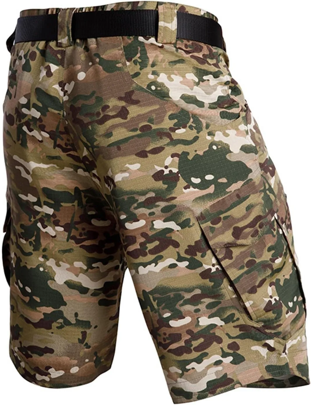 lcyhony Tactical Cargo Shorts for Men Relaxed fit Flex Quick Dry Workout Shorts Multi Pockets Ripstop Camo Hiking Work Pants