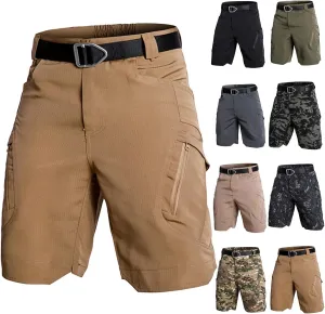 lcyhony Tactical Cargo Shorts for Men Relaxed fit Flex Quick Dry Workout Shorts Multi Pockets Ripstop Camo Hiking Work Pants