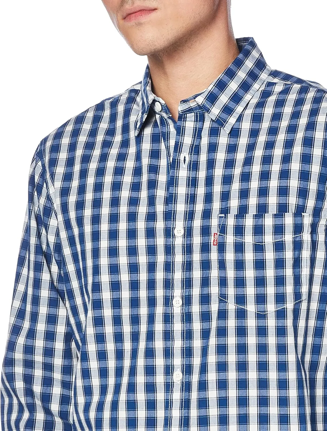Levi's Men's Classic One Pocket Long Sleeve Button Up Shirt