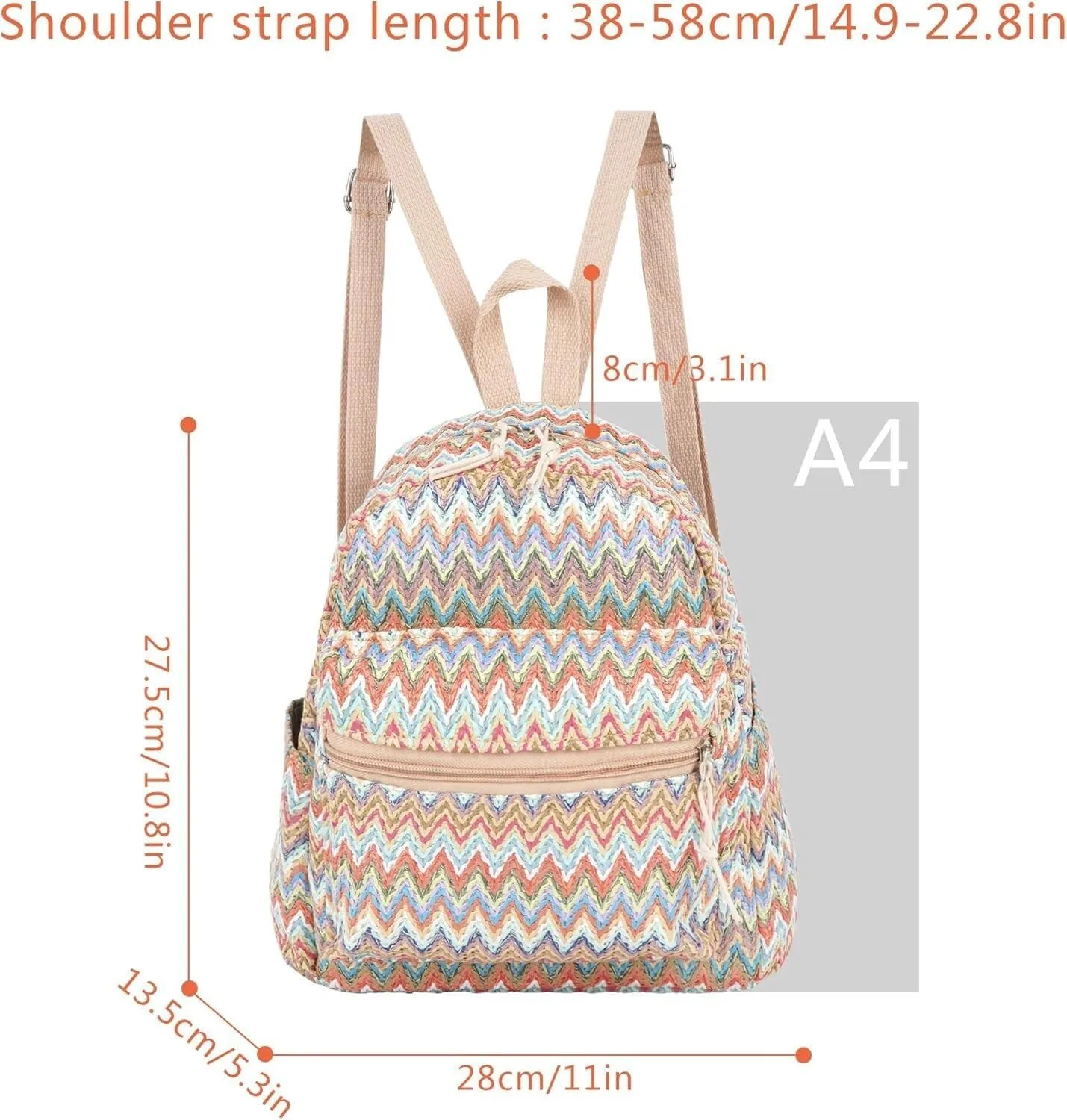 Lightweight Straw Crochet Drawstring Bucket Bag Beach Bag Hollow Out Shoulders Bag for Women One Size