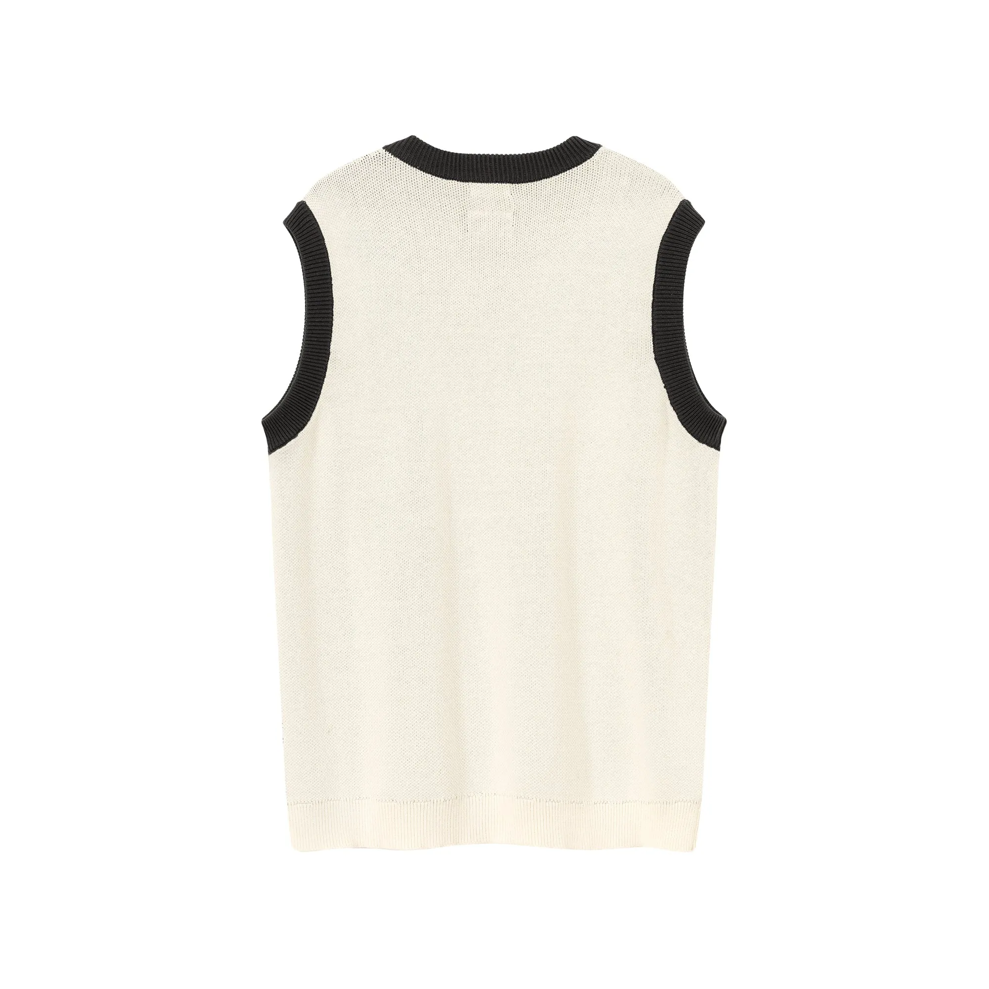 Logo Jacquard Knit Vest