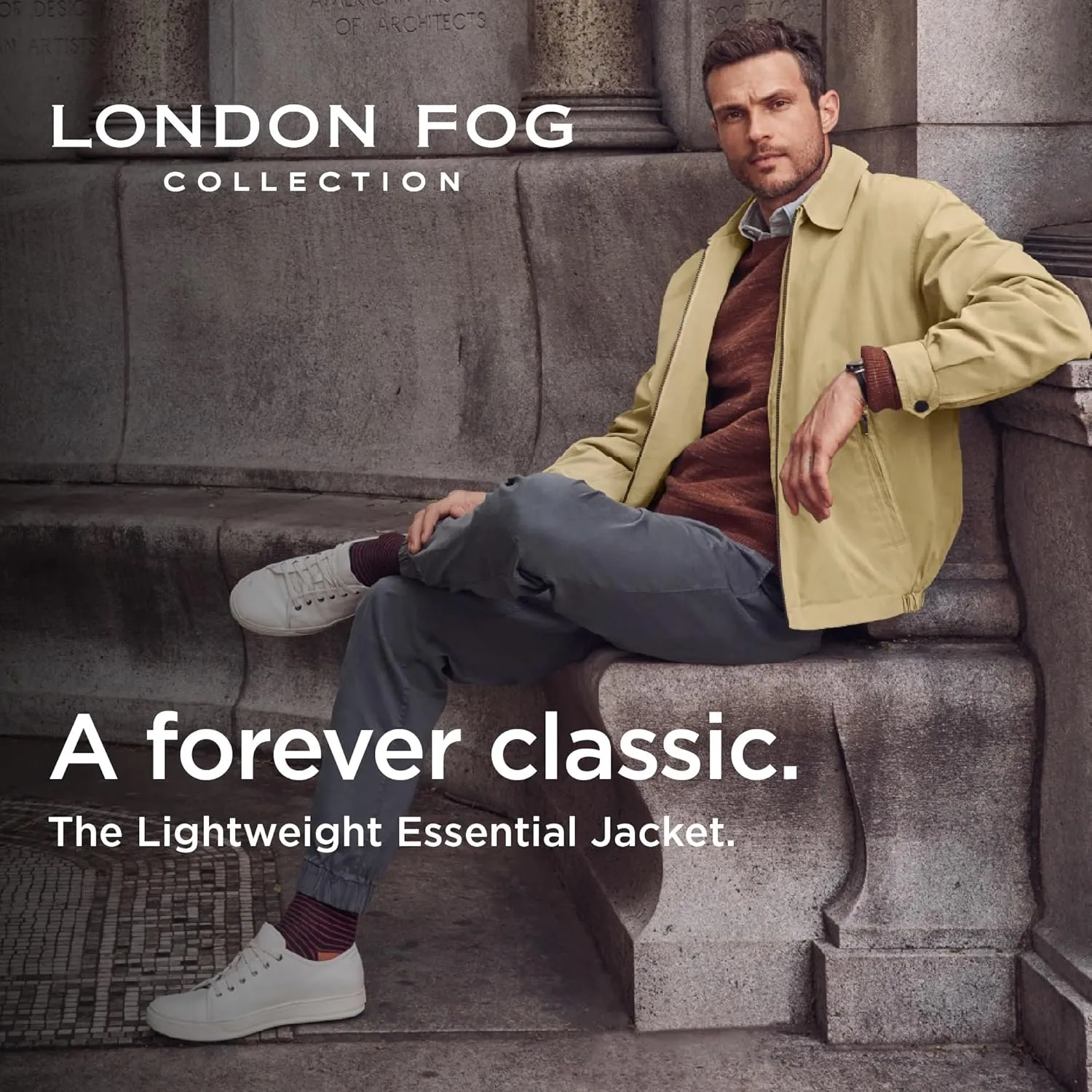 LONDON FOG Men's Auburn Zip-Front Golf Jacket (Regular & Big-Tall Sizes)