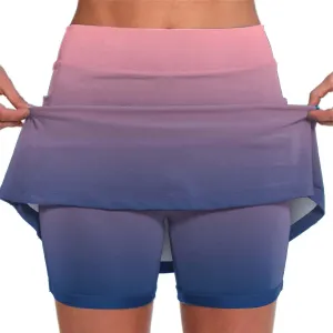 Long Golf Skirts for Women with Shorts Black Mini Skirt with Slit Low Rise Biker Shorts Women Tummy Control Plus