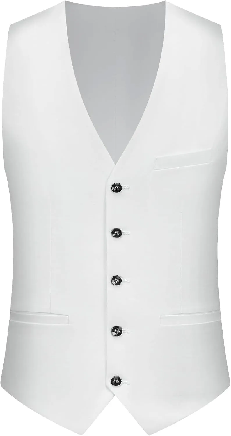 MAGE MALE Men's Suits Slim Fit Formal Tuxedo Wedding Prom Suit Party Dinner Blazer Vest Pants, High-Low Hem