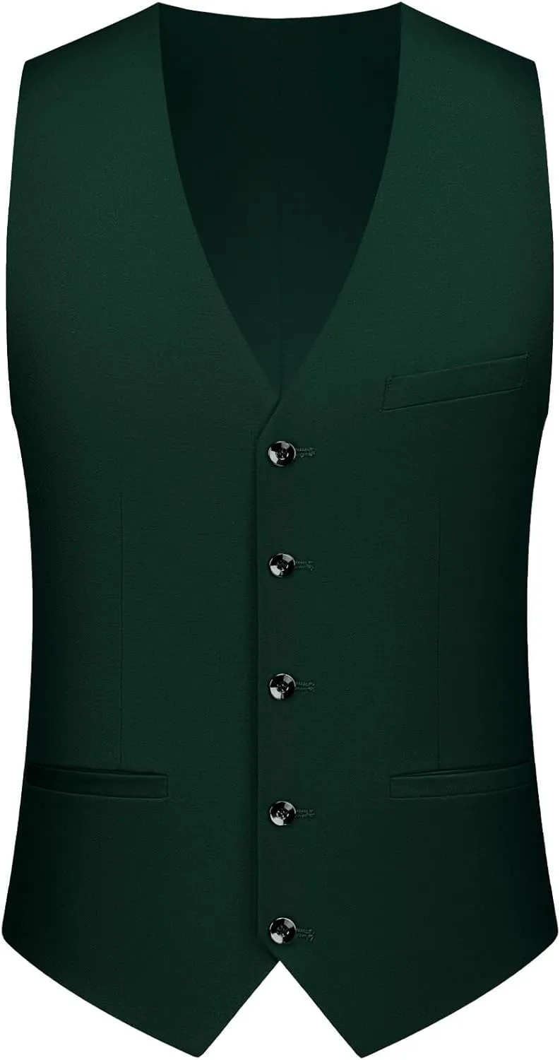 MAGE MALE Men's Suits Slim Fit Formal Tuxedo Wedding Prom Suit Party Dinner Blazer Vest Pants, High-Low Hem