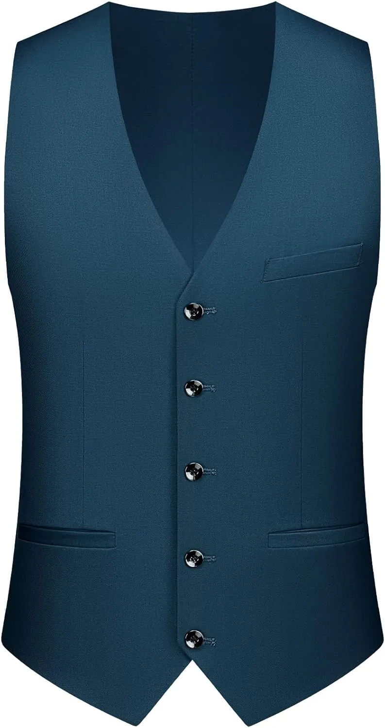 MAGE MALE Men's Suits Slim Fit Formal Tuxedo Wedding Prom Suit Party Dinner Blazer Vest Pants, High-Low Hem