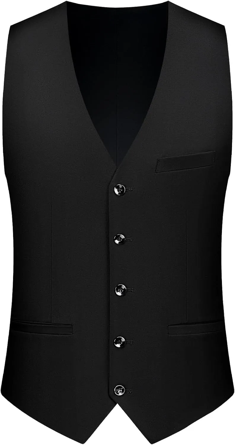 MAGE MALE Men's Suits Slim Fit Formal Tuxedo Wedding Prom Suit Party Dinner Blazer Vest Pants, High-Low Hem