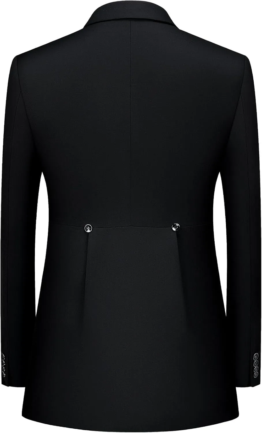 MAGE MALE Men's Suits Slim Fit Formal Tuxedo Wedding Prom Suit Party Dinner Blazer Vest Pants, High-Low Hem