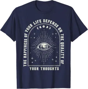 Marcus Aurelius Stoic Philosophy Latin Quote Memento Mori T-Shirt