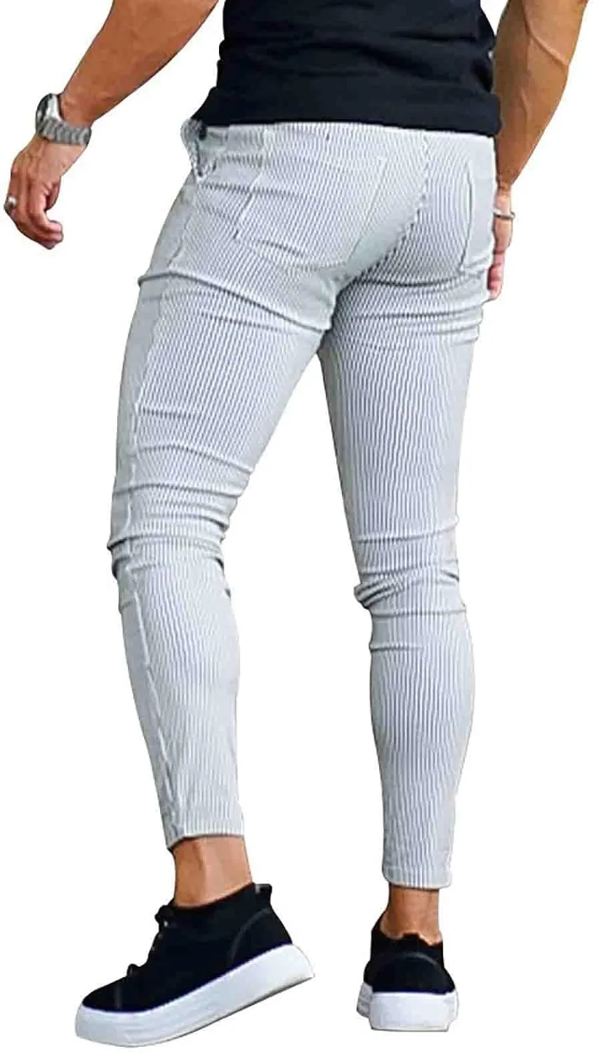 Men Cargo Jogger Lightweight Tapered Hiking Pants Sport Running Sweatpants for Training Elastic Waist Drawstring Jeans