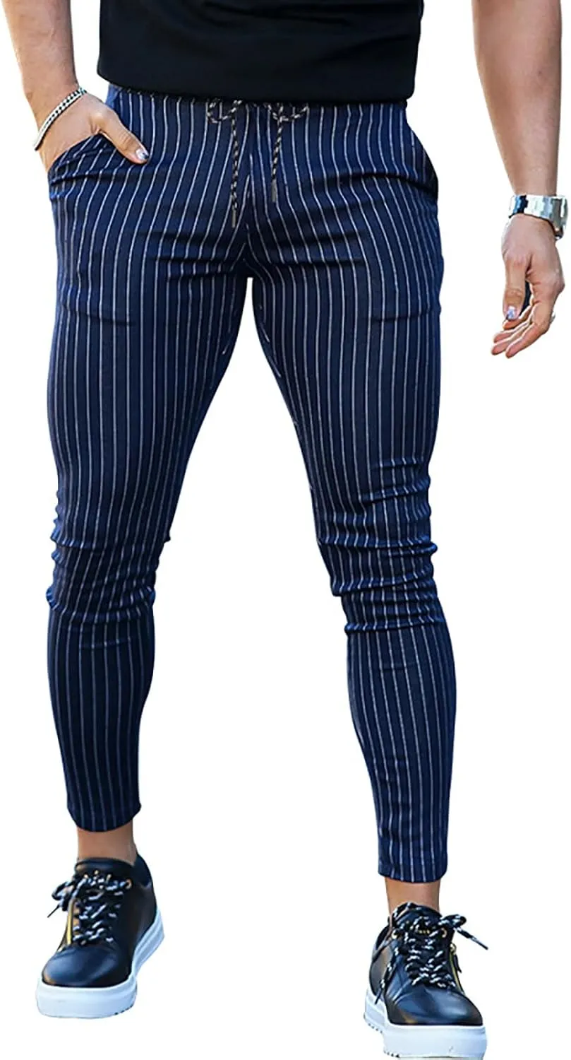 Men Cargo Jogger Lightweight Tapered Hiking Pants Sport Running Sweatpants for Training Elastic Waist Drawstring Jeans