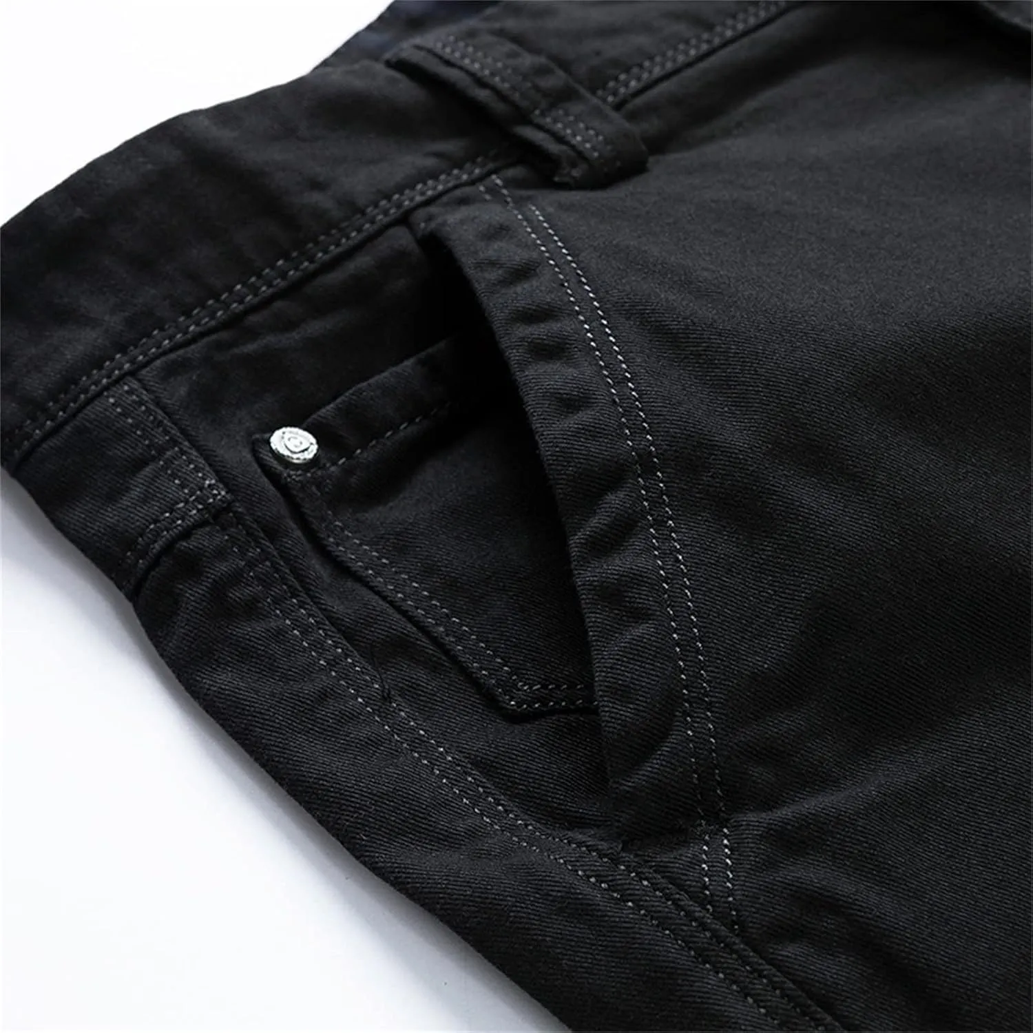 Men Casual Lightweight Cotton Shorts Solid Flat Front Summer Beach Shorts Slim Fit Chino Short Pants No Belt