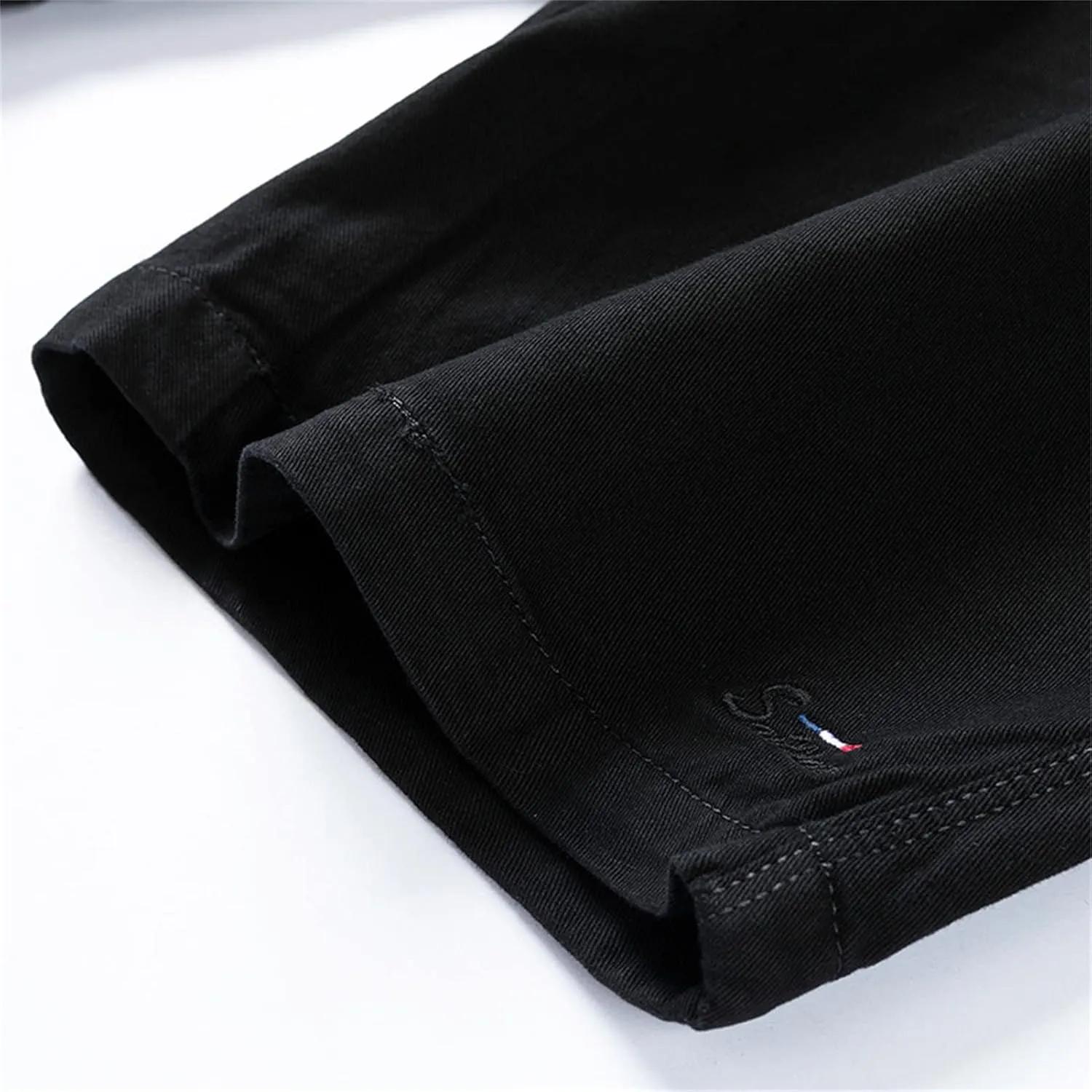 Men Casual Lightweight Cotton Shorts Solid Flat Front Summer Beach Shorts Slim Fit Chino Short Pants No Belt