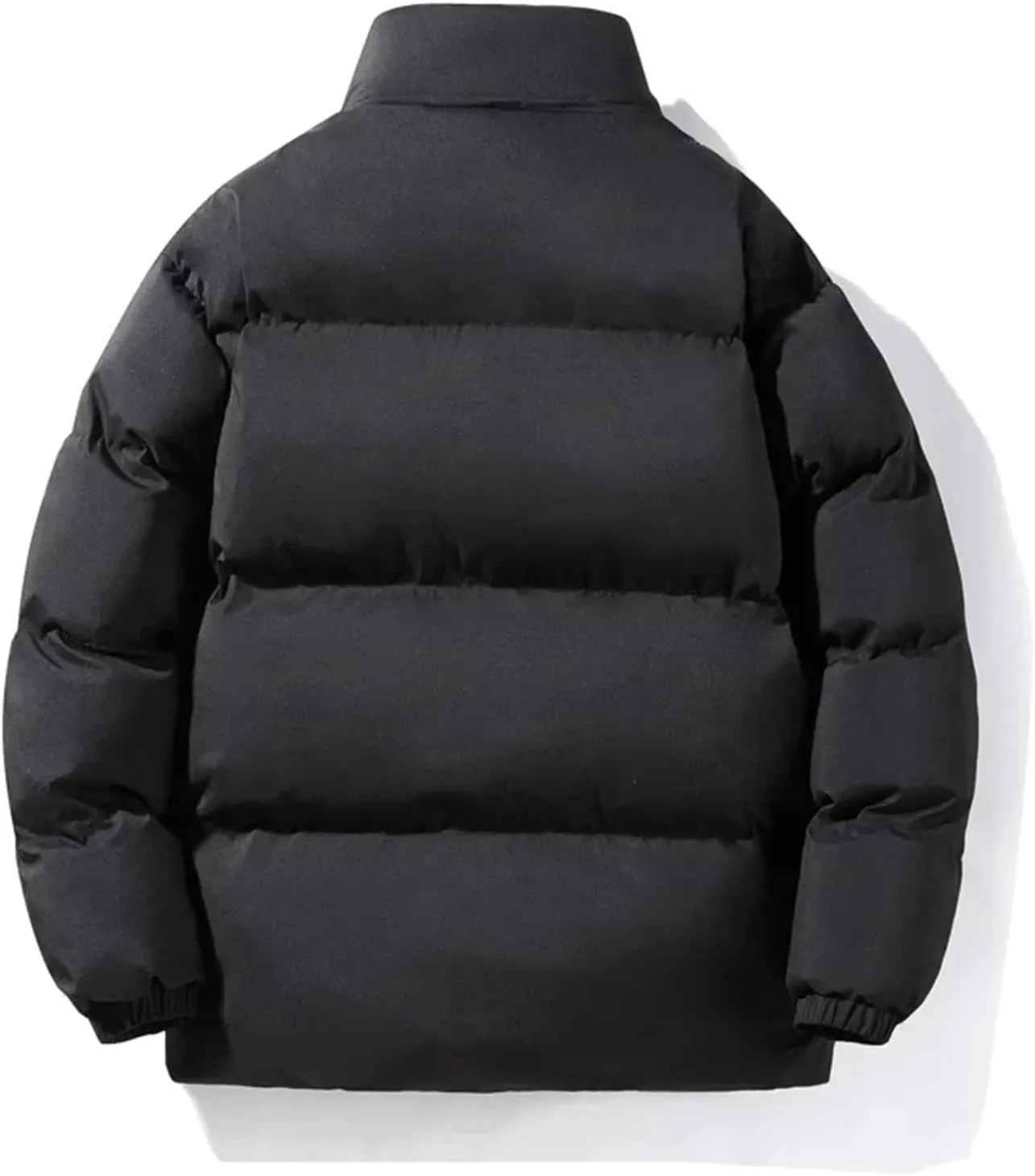 Men Parka Down Coat Mens High Street Stand Collar Cotton-Padded Jacket