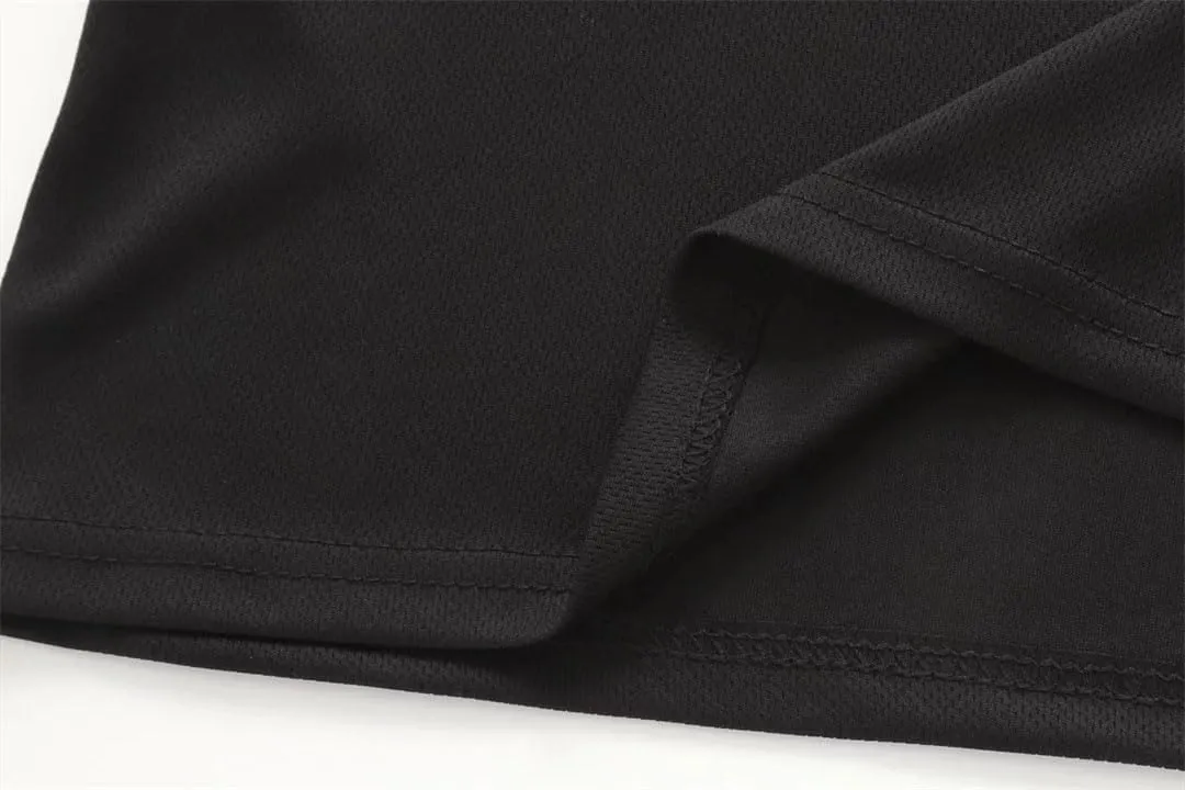 Men Solid Knit Polyester Running Quick Dry T-Shirts