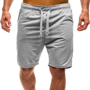 Mens Baggy Cargo Pants, Elastic Waist Drawstring Casual Classic Summer Shorts Pockets Loose Beach Shorts Plus Size