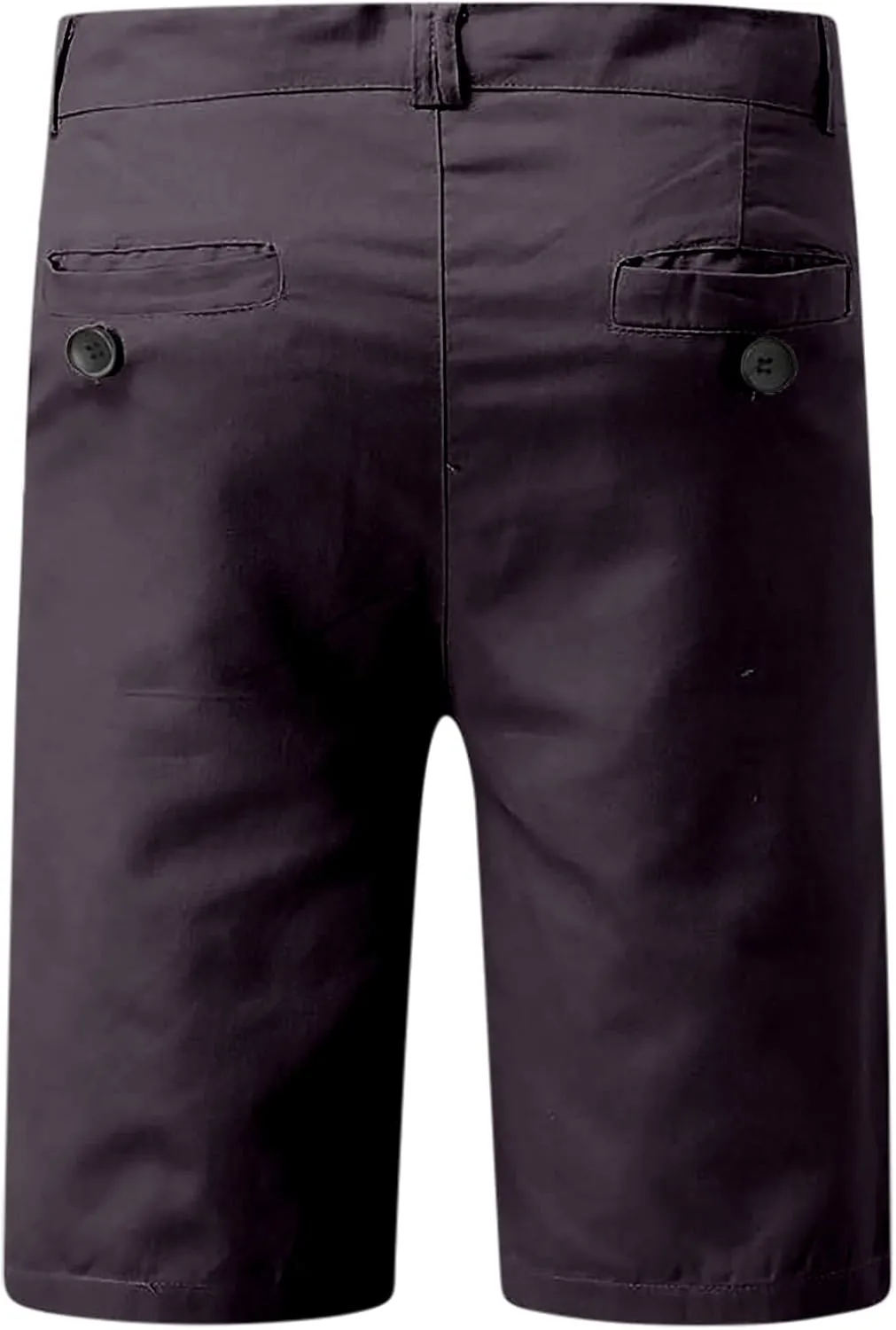 Men's Cargo Shorts Lightweight Solid Flat Front Outdoor Work Shorts Casual Sports Slim Fit Activewear with Pocket