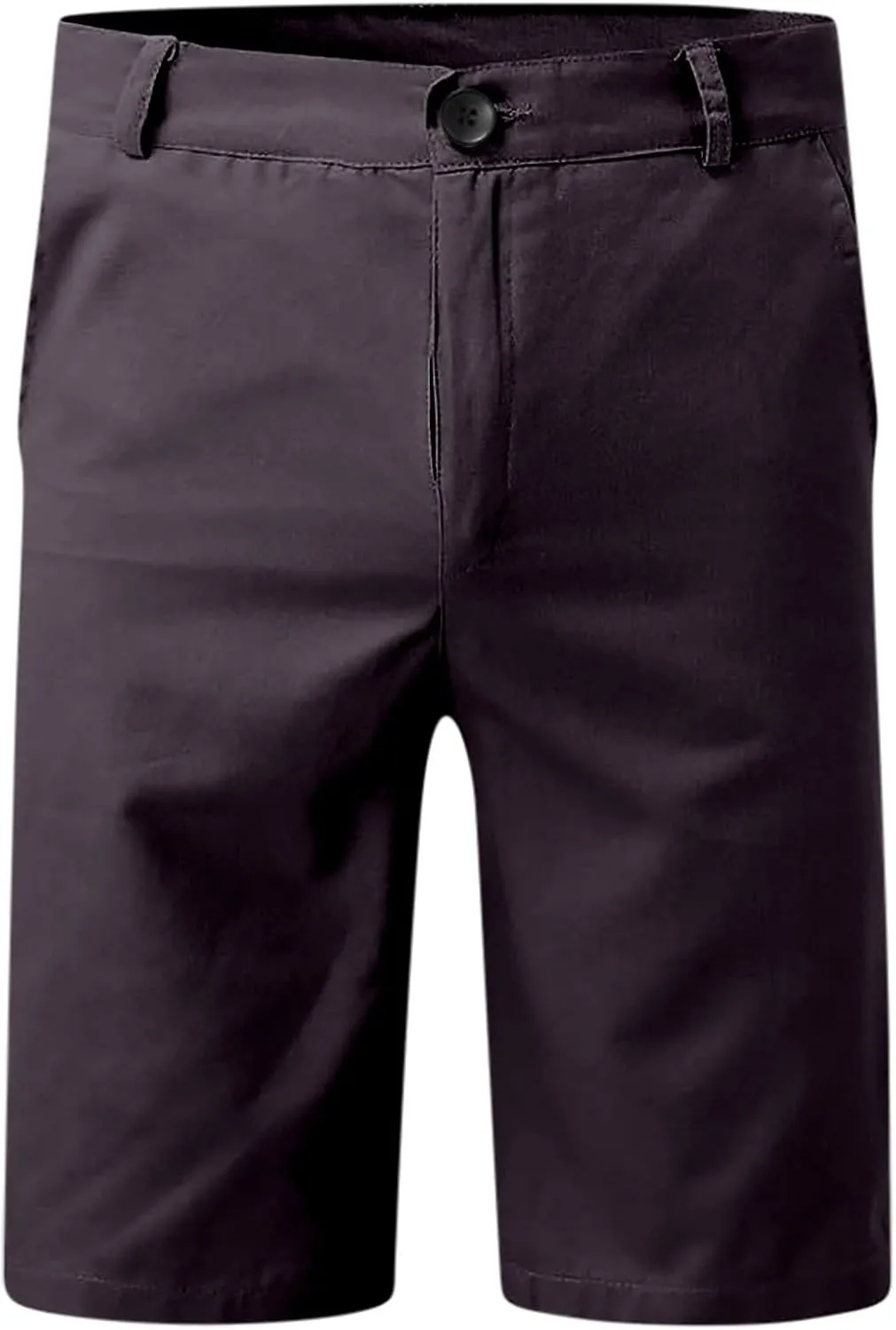 Men's Cargo Shorts Lightweight Solid Flat Front Outdoor Work Shorts Casual Sports Slim Fit Activewear with Pocket