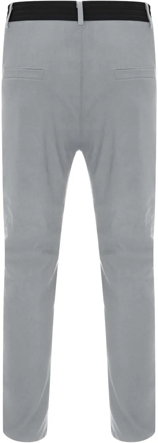 Mens Casual Chino Pants,Slim Fit Zipper Button Expandable Waist Stretch Dress Suit Pants Work Classic Suit Trousers