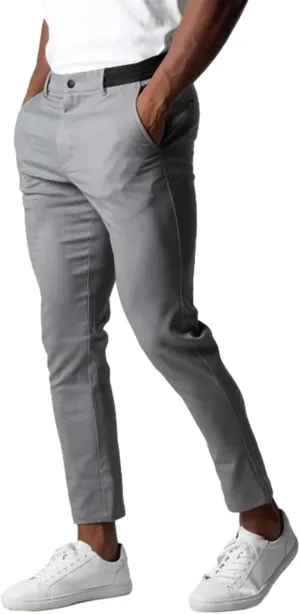 Mens Casual Chino Pants,Slim Fit Zipper Button Expandable Waist Stretch Dress Suit Pants Work Classic Suit Trousers