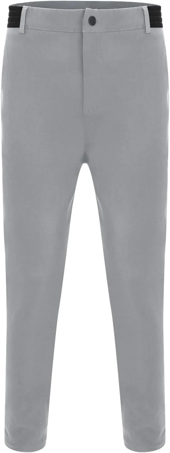 Mens Casual Chino Pants,Slim Fit Zipper Button Expandable Waist Stretch Dress Suit Pants Work Classic Suit Trousers