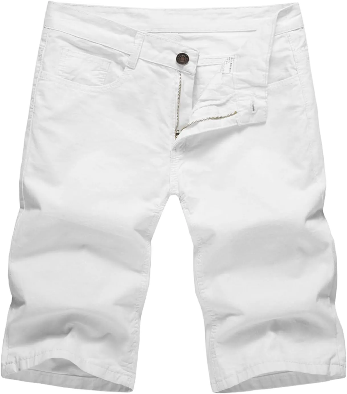 Mens Chino Shorts Big and Tall Casual Flat Front Comfy Stretch Golf Shorts Fashion Slim Fit 11" Inseam Khaki Shorts