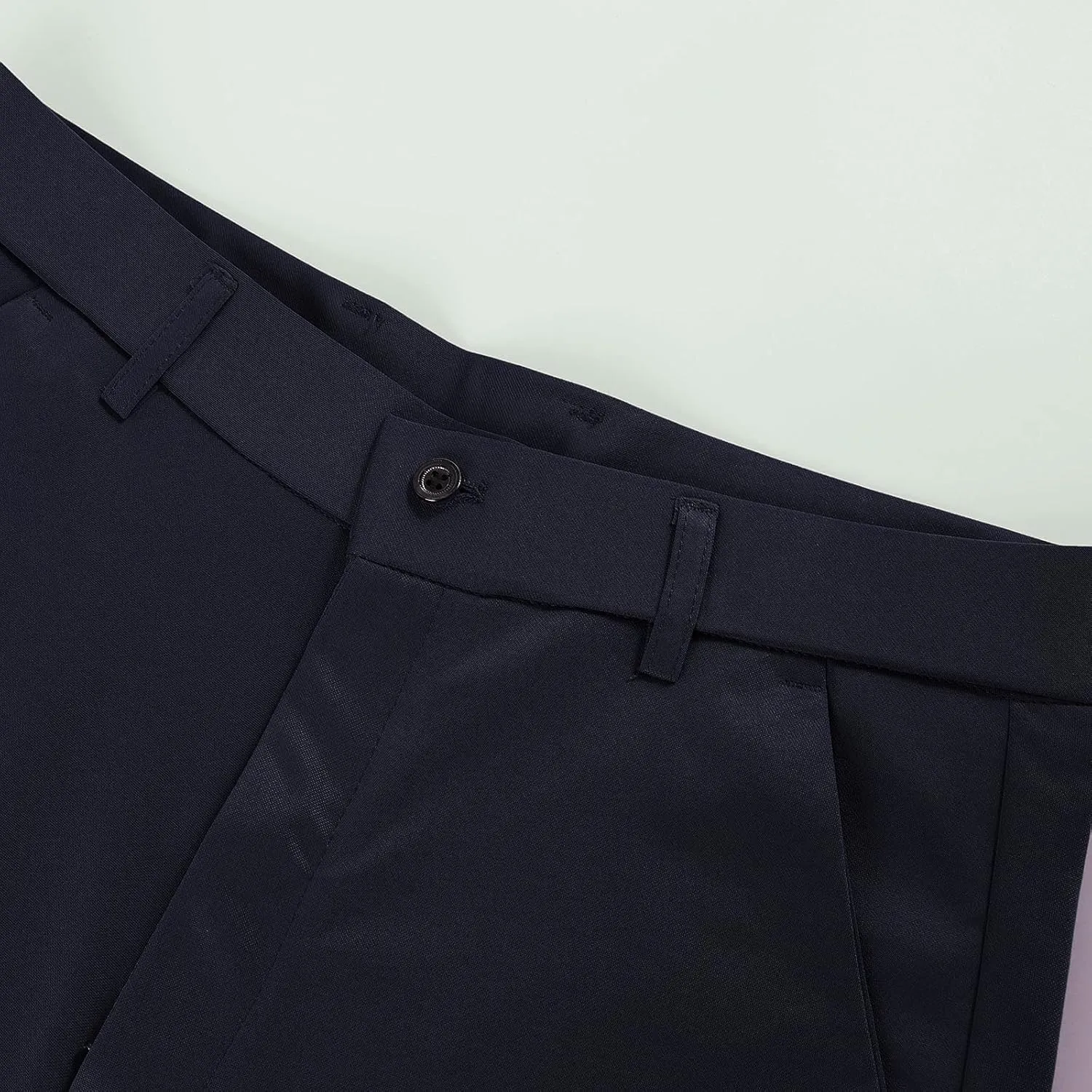 Mens Chinos Pants,Slim Fit Skinny Stretch Dress Pants Straight Leg Zipper Button Business Classic Dress Trousers