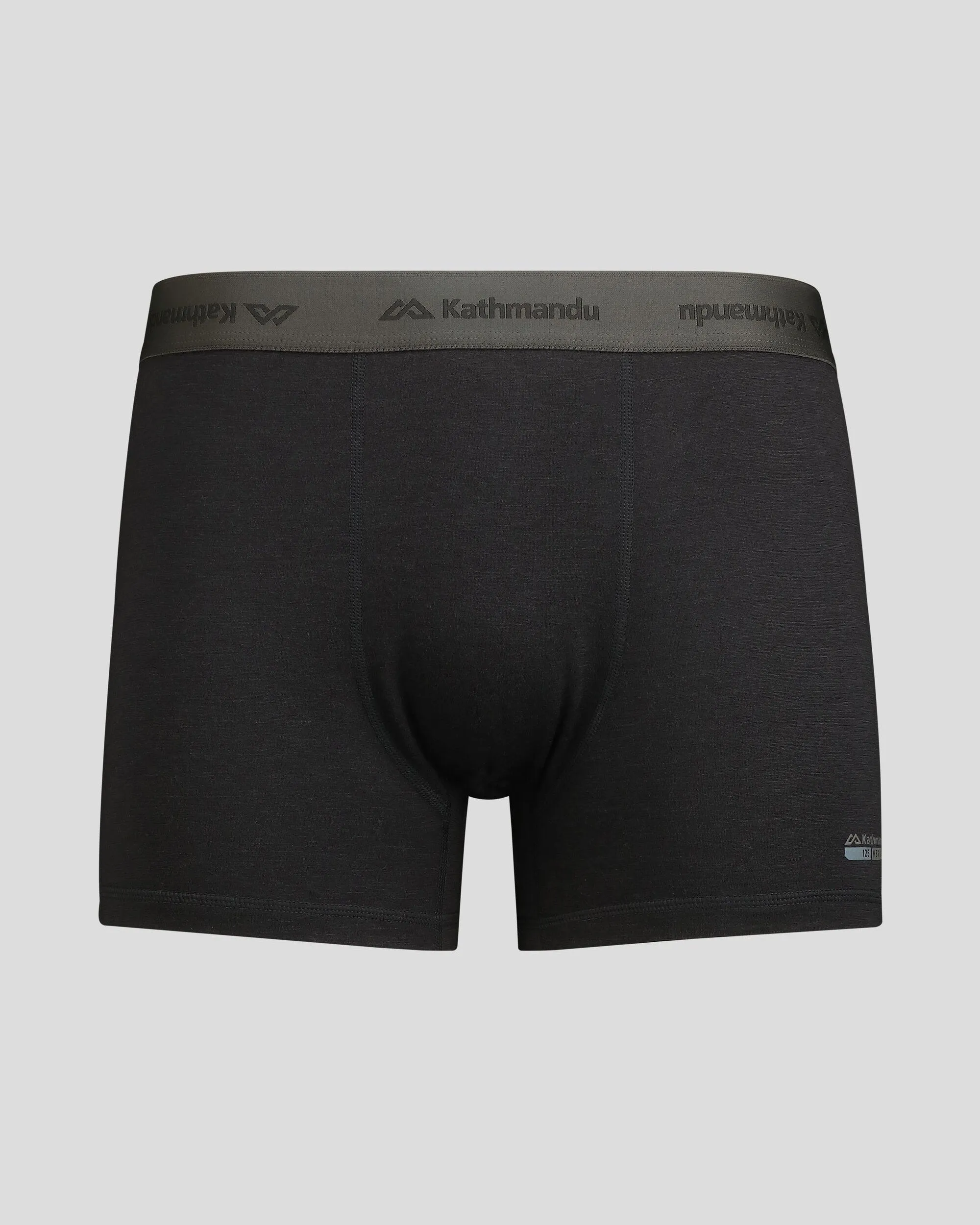 Men's K-Merino 125 4.5 inch Boxer - Black Stingray